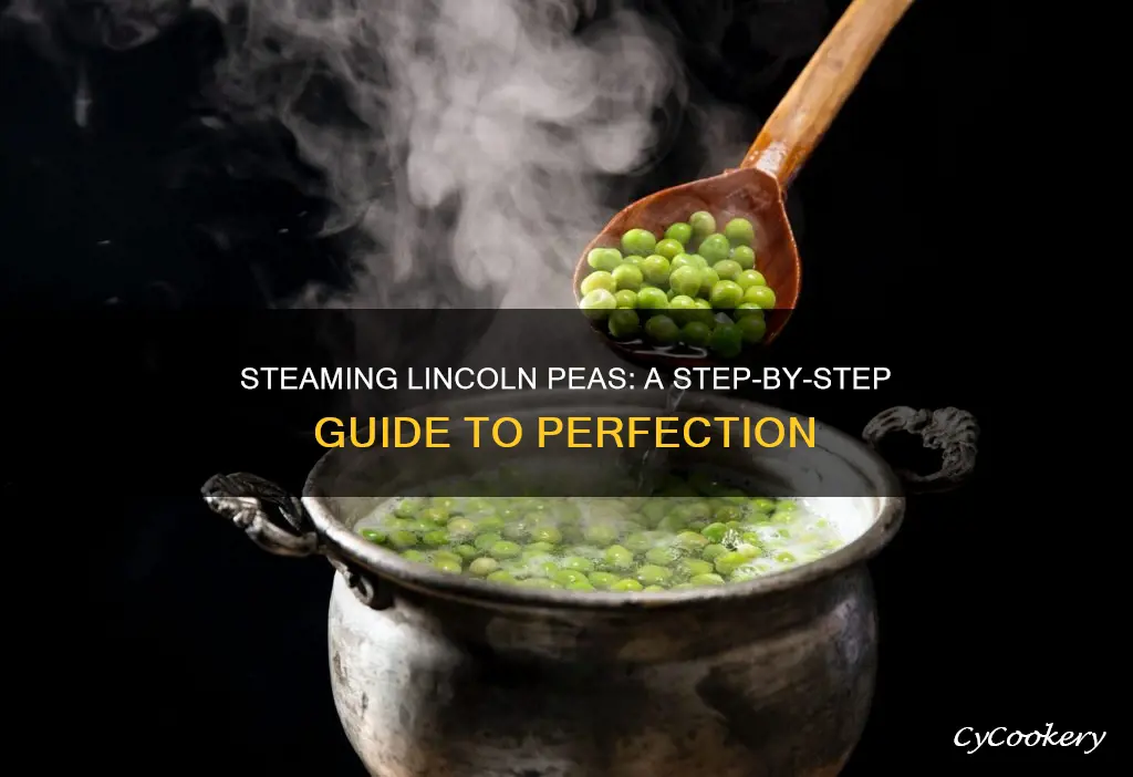 how to steam cook lincoln peas