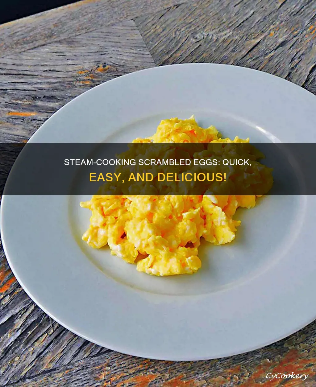 how to steam cook scrambled eggs