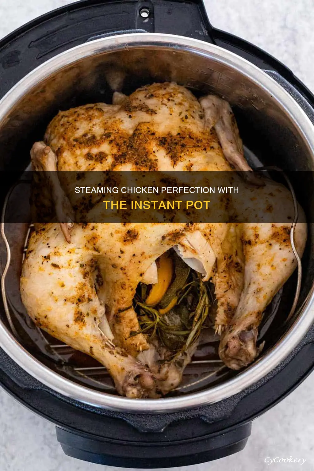 how to steam cooked chicken in the instant pot