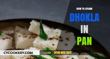 Steaming Dhokla: The Pan Method