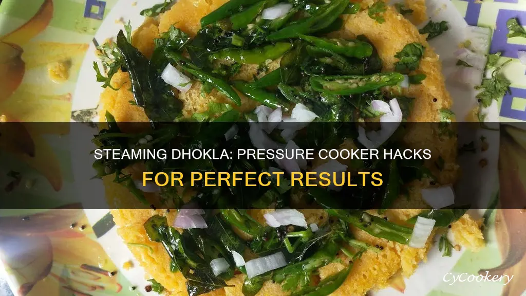 how to steam dhokla in pressure cooker without doklastand