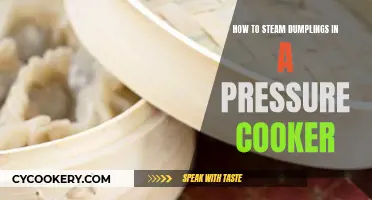 Steaming Dumplings: Pressure Cooker Perfection in Minutes