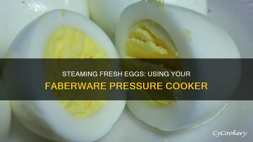 how to steam fresh eggs in faberware pressure cooker