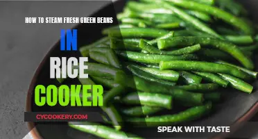 Steaming Green Beans: Using Your Rice Cooker