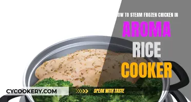 Steaming Frozen Chicken in an Aroma Rice Cooker