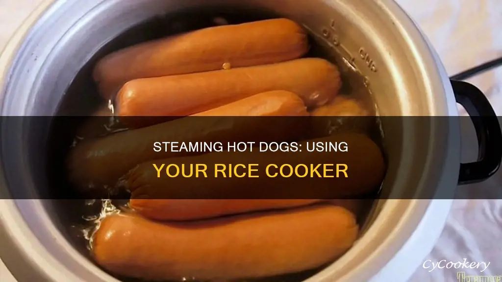 how to steam hot dogs in a rice cooker