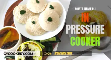 Steaming Soft Idlis: Pressure Cooker Techniques