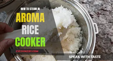 Steaming with Aroma Rice Cooker: A Step-by-Step Guide