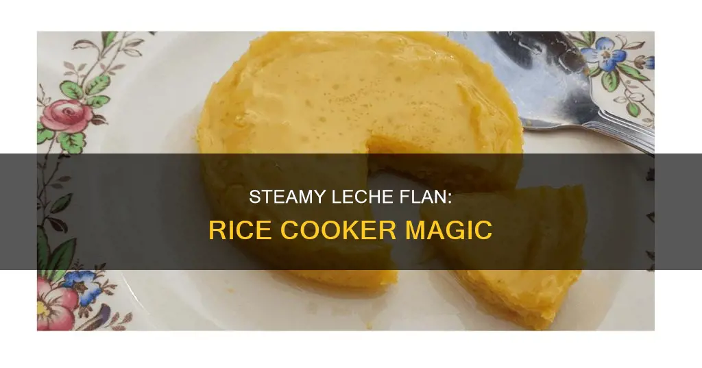 how to steam leche flan in rice cooker