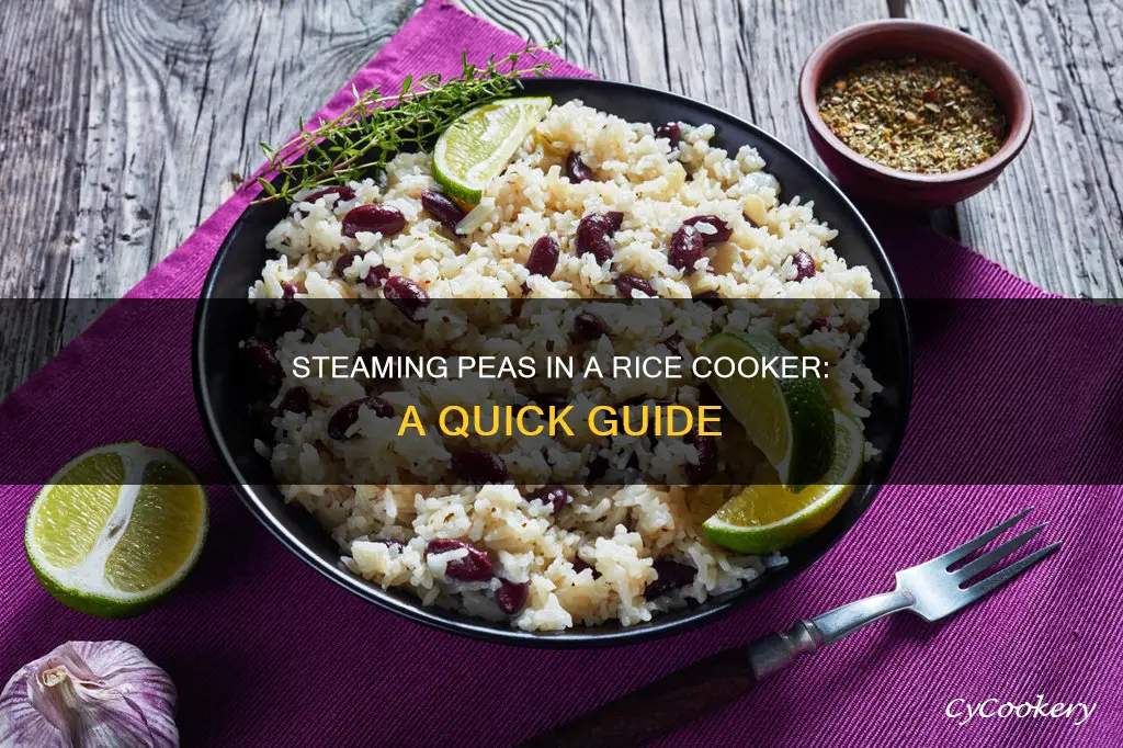 how to steam peas in a rice cooker