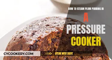 Steaming Plum Pudding: Pressure Cooker Perfection