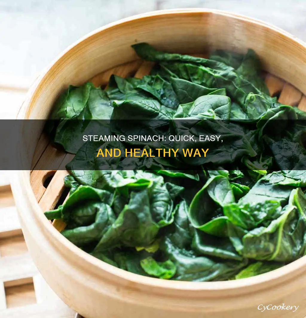how to steam spinach in a pan