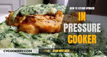 Steaming Spinach: Using a Pressure Cooker for Quick, Easy Greens