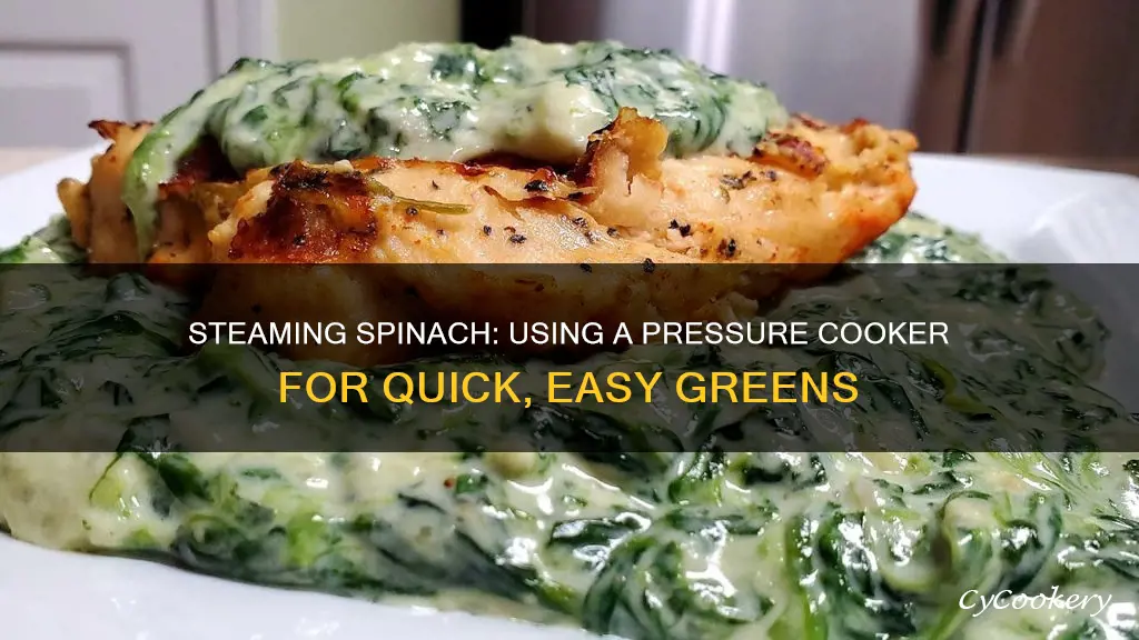 how to steam spinach in pressure cooker