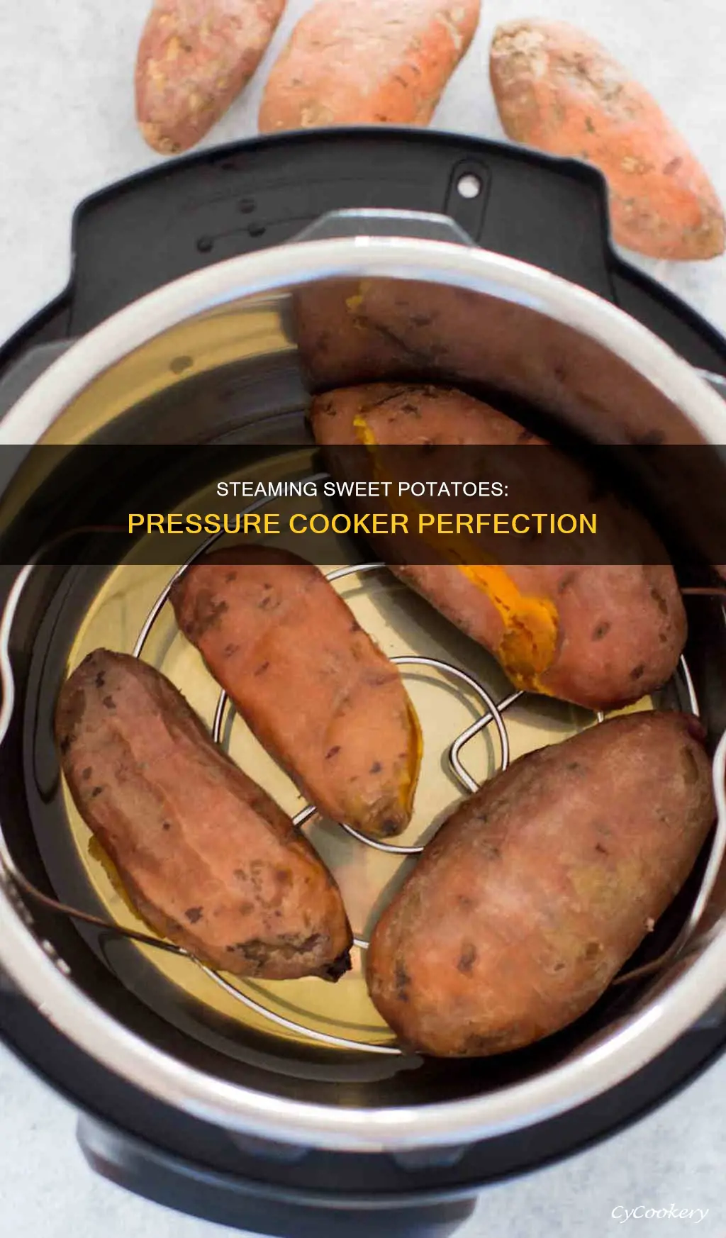 how to steam sweet potato in pressure cooker