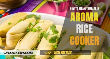 Steaming Tamales: Using Your Aroma Rice Cooker