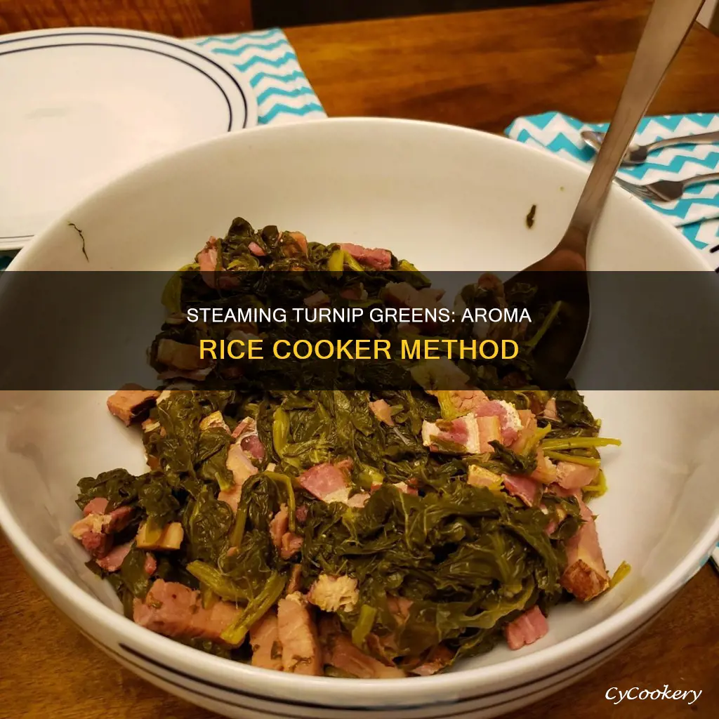 how to steam turnip greens in an aroma rice cooker