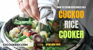 Steaming Veggies: Cuckoo Rice Cooker's Healthy Hack