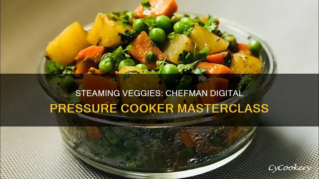 how to steam vegetables in the chefman digital pressure cooker