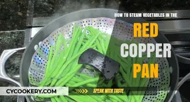 Steaming Veggies: Red Copper Pan Method