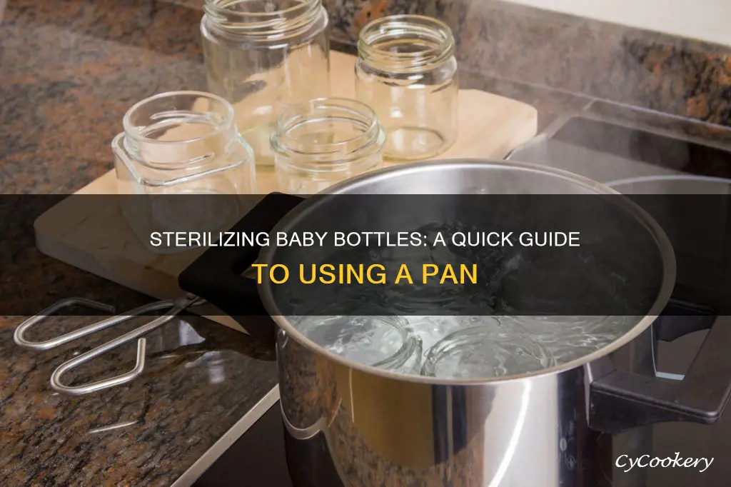 how to sterilise bottles in pan