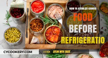 Safe Food Storage: Sterilizing Cooked Meals Before Refrigeration