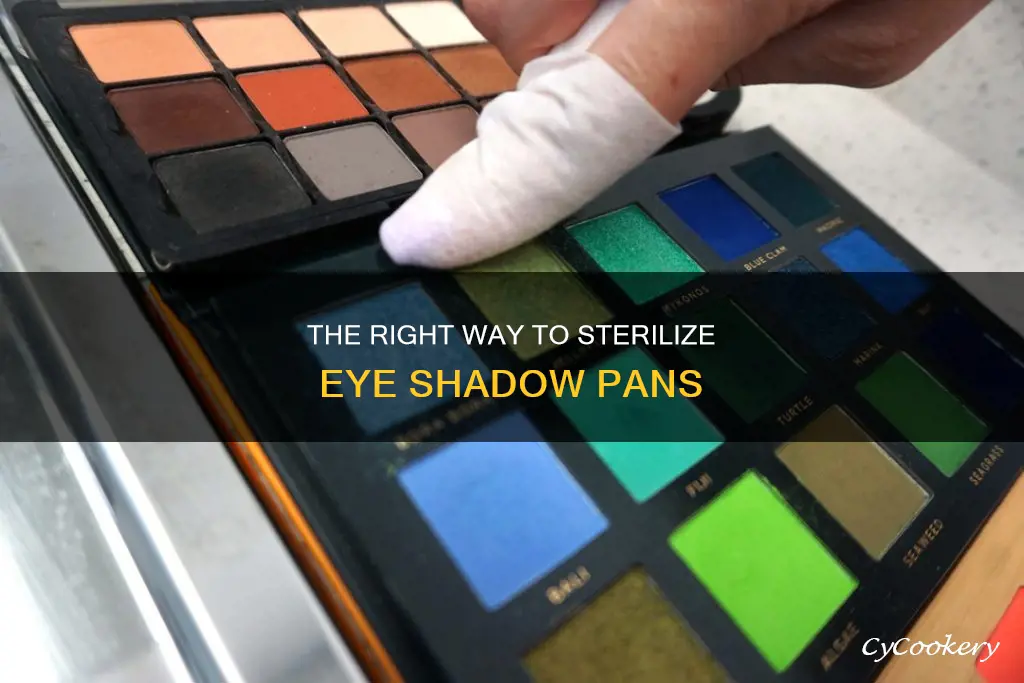 how to sterilize eye shadow pans