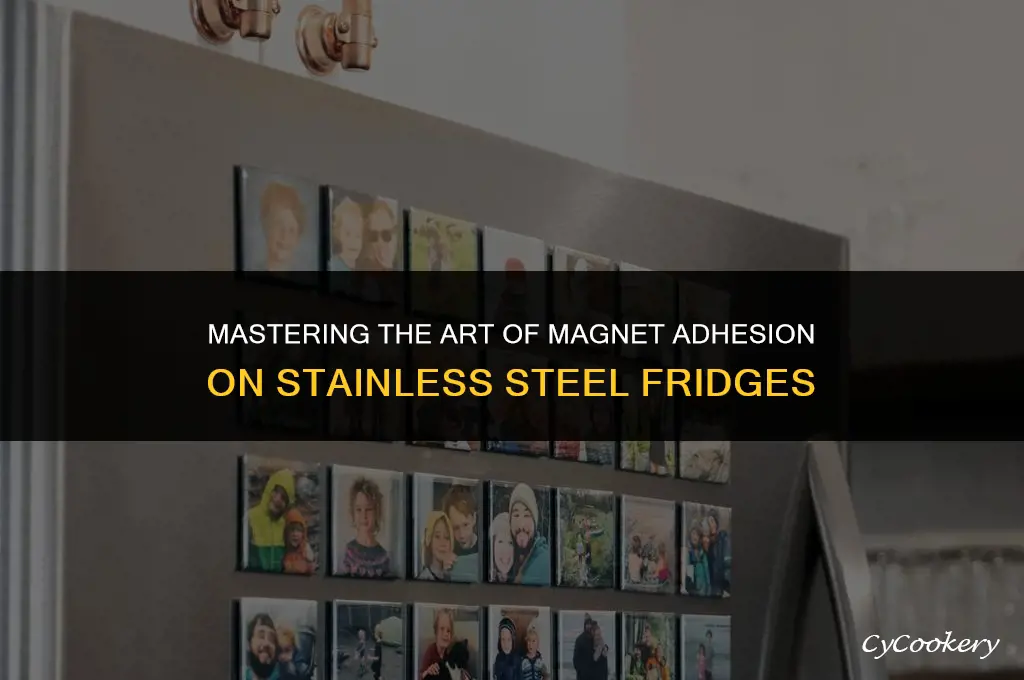how to stick magnets on stainless steel refrigerator