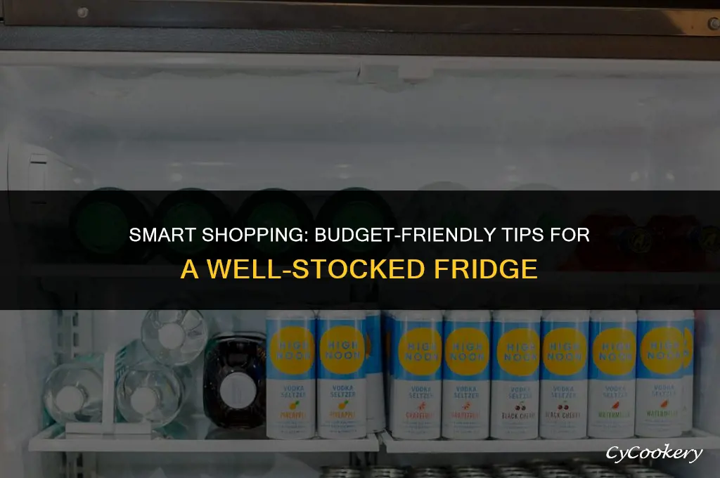 how to stock a refrigerator on a budget