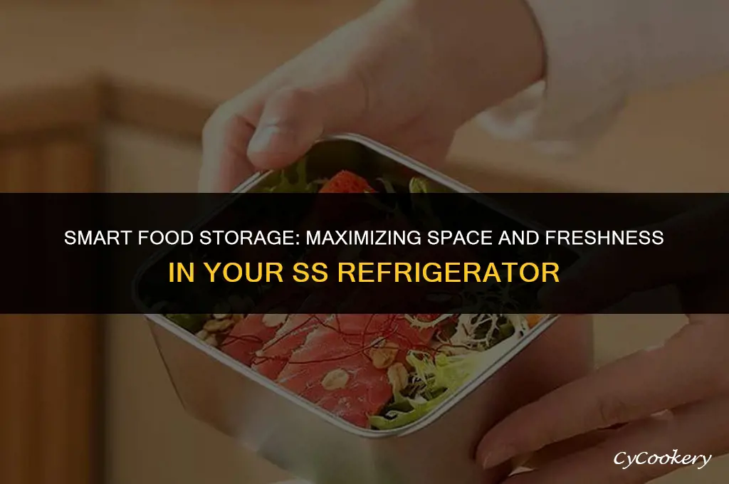 how to stock food in a s s refrigerator