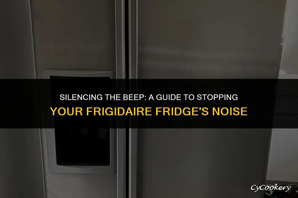 how to stop a frigidaire refrigerator from beeping