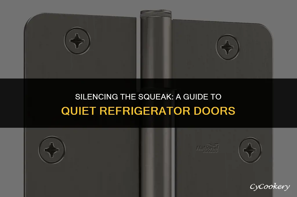 how to stop a refrigerator door from squeaking