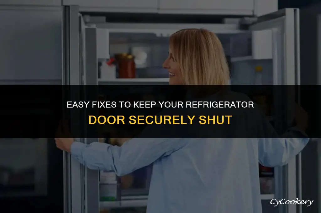how to stop a refrigerator door from swinging open