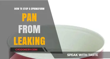 Springform Pan Leaks: Seal and Secure