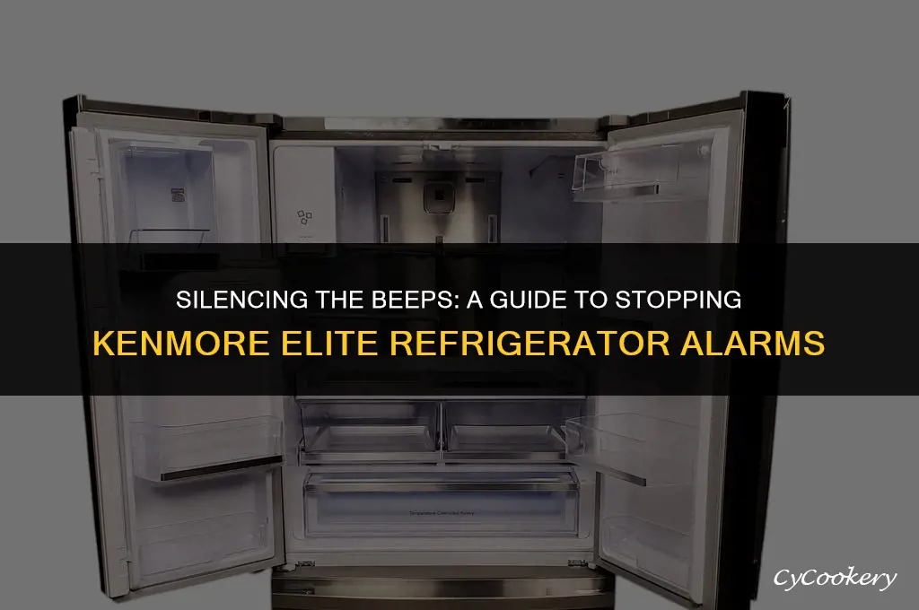 how to stop beeping on kenmore elite refrigerator