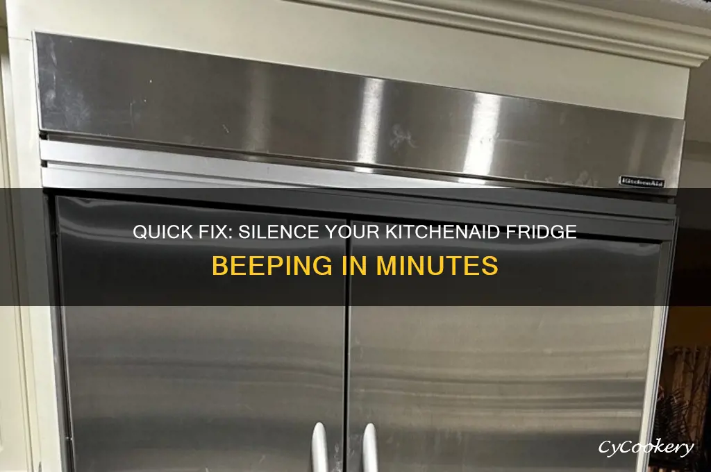 how to stop beeping on kitchenaid refrigerator