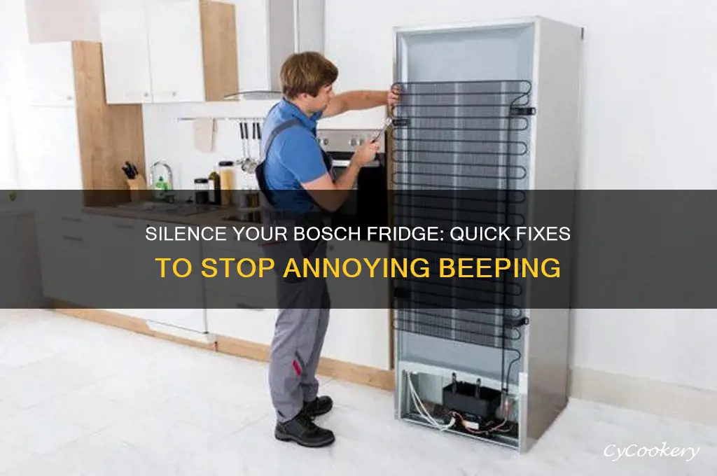 how to stop bosch refrigerator from beeping