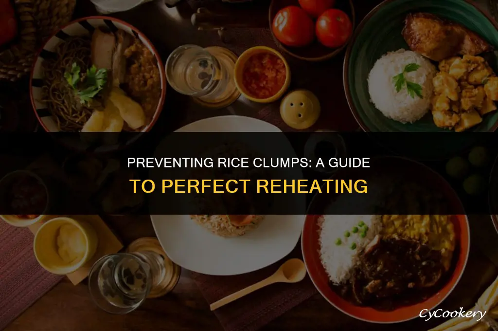 how to stop clumps forming in rice after refrigeration