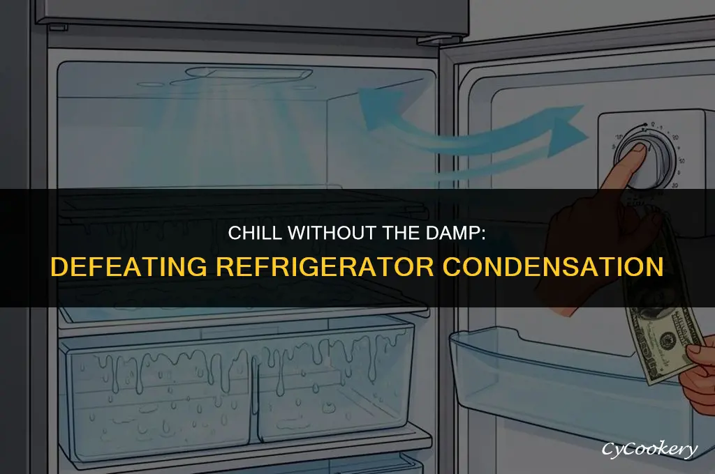 how to stop condensation from collecting in a refrigerator