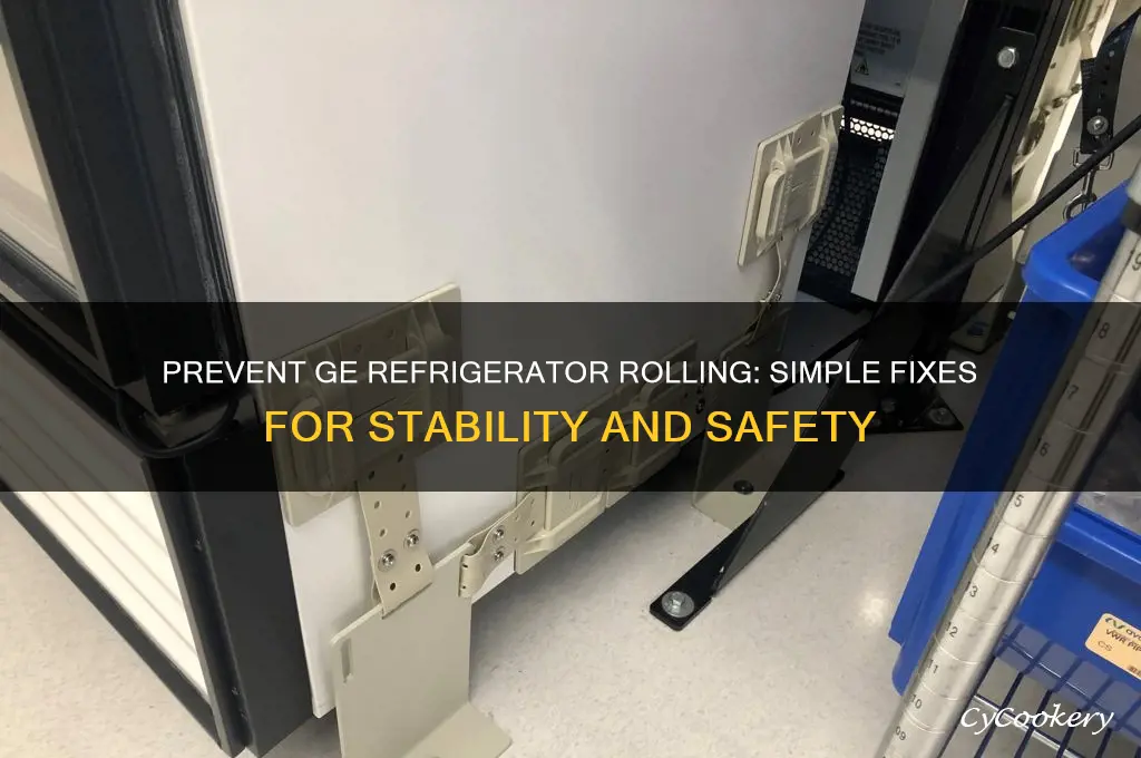how to stop ge refrigerator from rolling