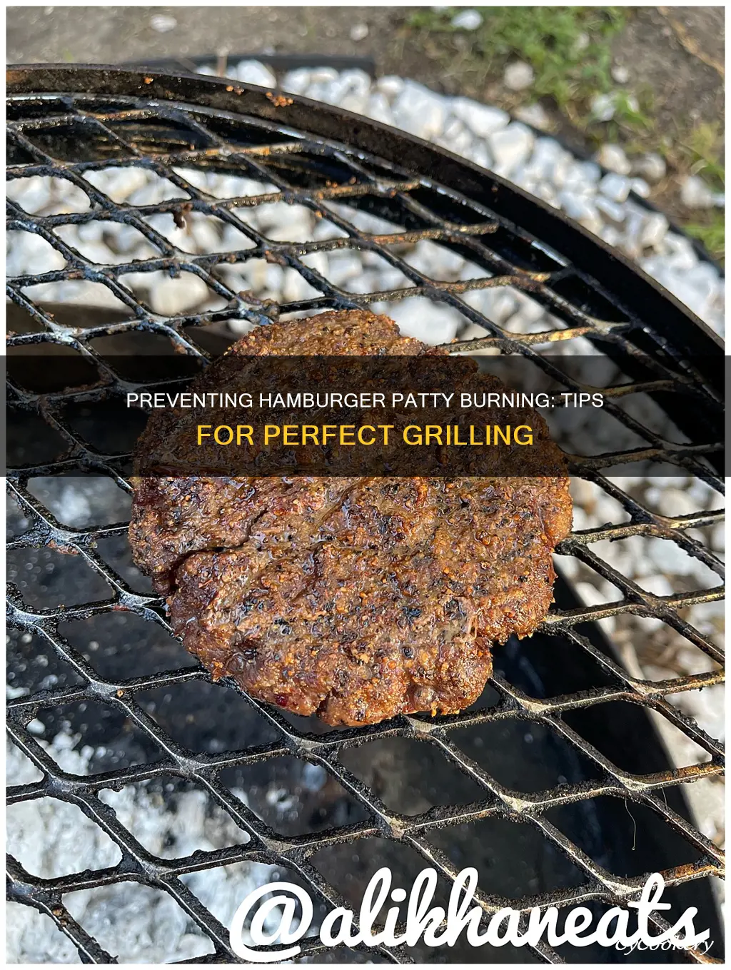 how to stop hamburger patty from burning into pan