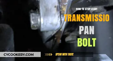 Fixing Leaky Transmission Pan Bolt: Quick and Easy Guide