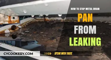 Repairing a Leaky Metal Drain Pan