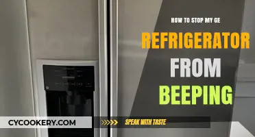 Silencing the Beep: A Guide to Stopping Your GE Refrigerator's Noise