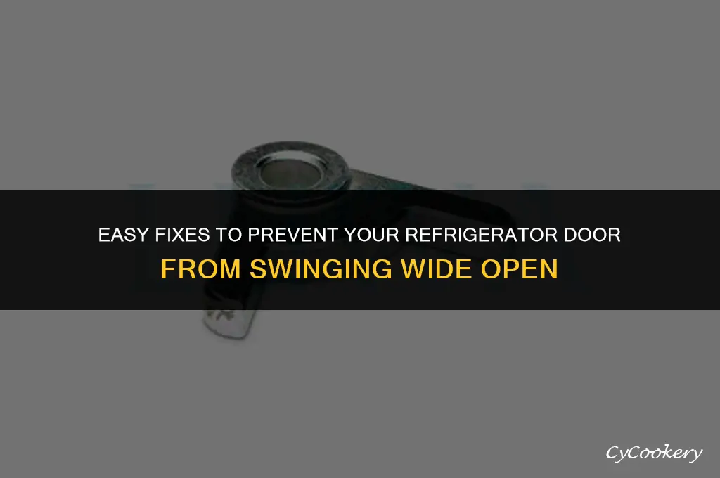 how to stop my refrigerator door from opening full