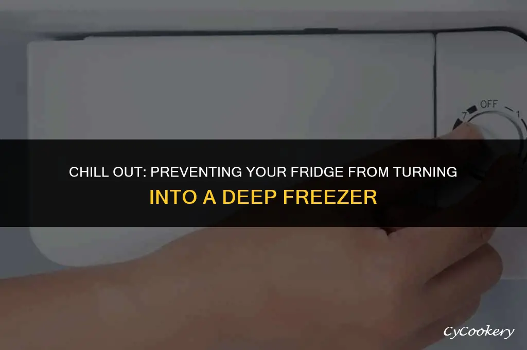 how to stop my refrigerator from freezing everything