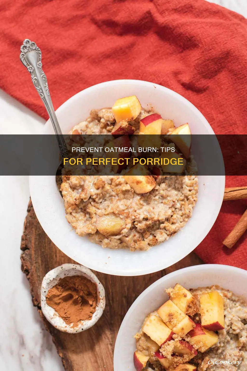 how to stop oatmeal pan from buring