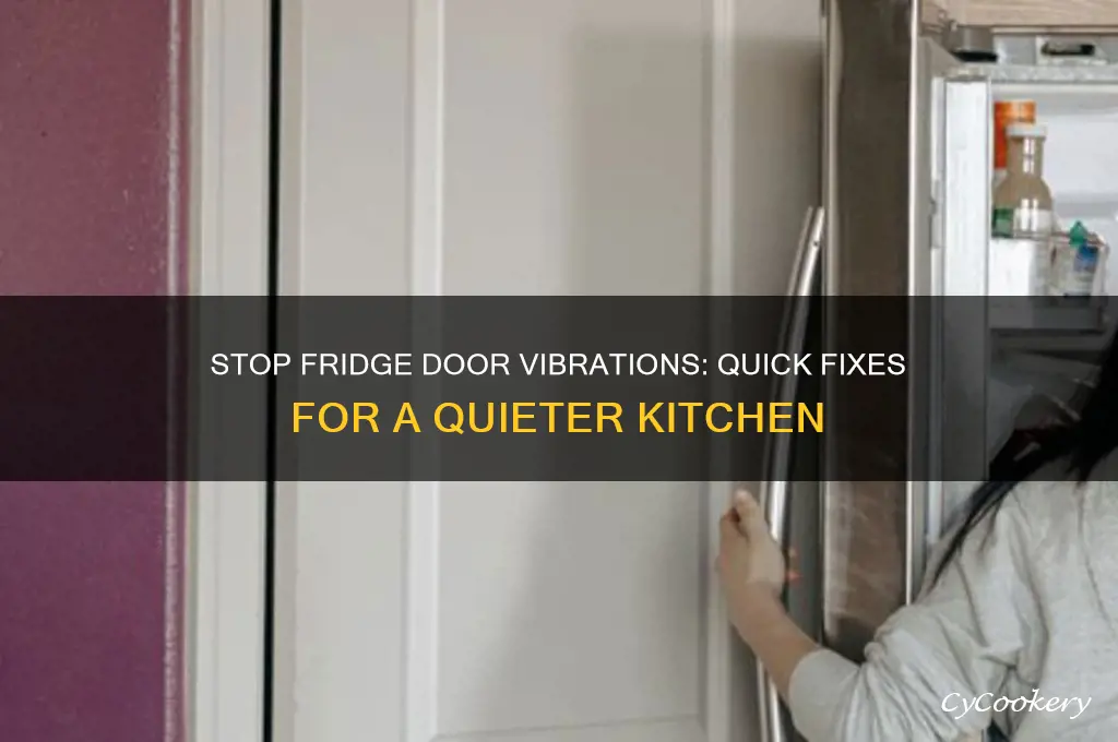 how to stop refrigerator door from vibrating