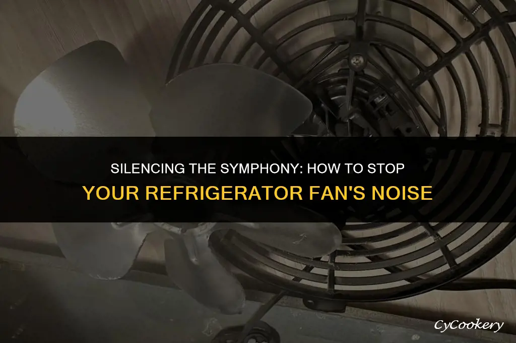 how to stop refrigerator fan from making noise