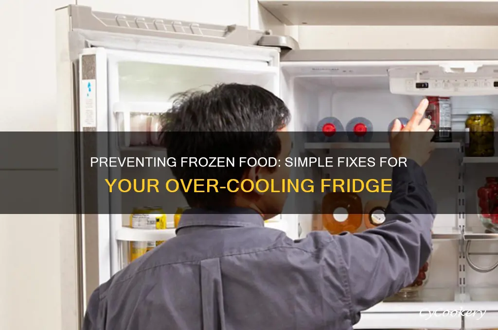 how to stop refrigerator from freezing food
